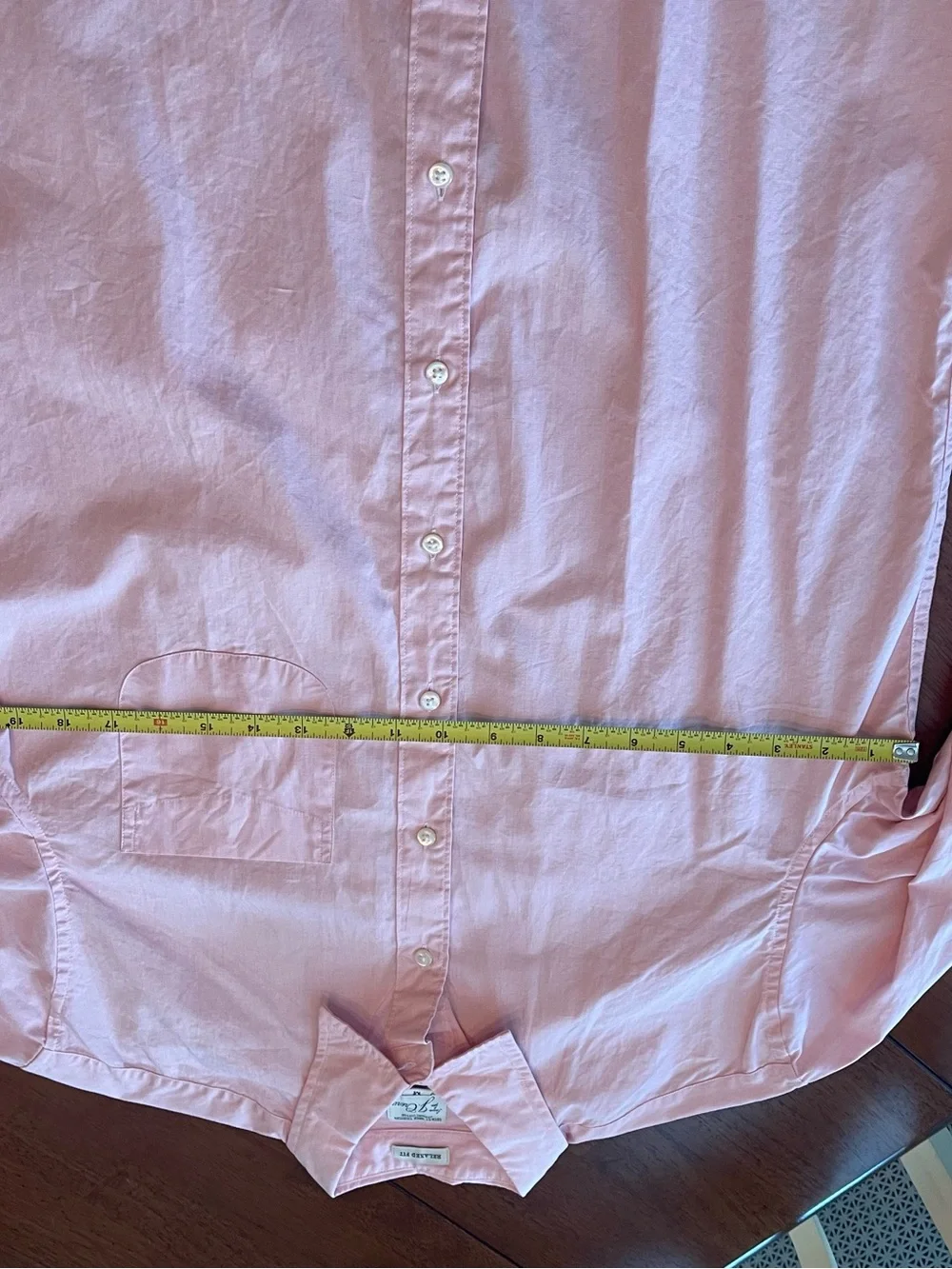 J Crew Secret Wash Classic Fit Pink Long-Sleeve Button-Up Shirt